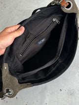 00s Armani Jeans Suede Crossbody / Messenger Bag (One Size)