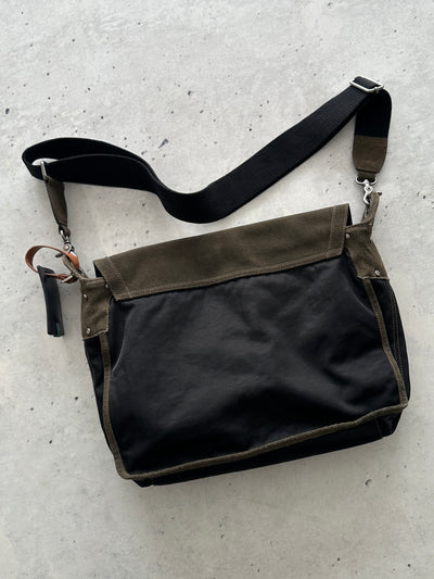 00s Armani Jeans Suede Crossbody / Messenger Bag (One Size)