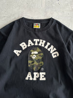 BAPE Camo Head heavyweight Long Sleeve T Shirt (S)