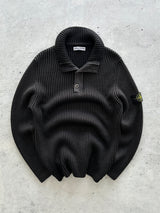 AW/11 Stone Island Chunky Ribbed Wool Knit Pullover Jumper (L)