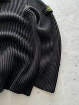 AW/11 Stone Island Chunky Ribbed Wool Knit Pullover Jumper (L)