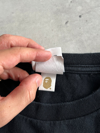 BAPE Camo Head heavyweight Long Sleeve T Shirt (S)
