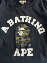 BAPE Camo Head heavyweight Long Sleeve T Shirt (S)