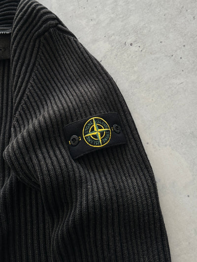 AW/11 Stone Island Chunky Ribbed Wool Knit Pullover Jumper (L)