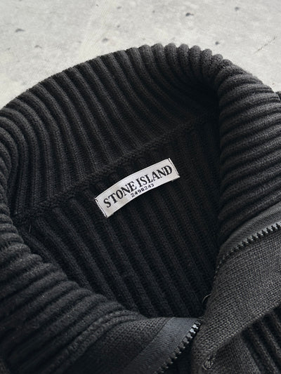 AW/11 Stone Island Chunky Ribbed Wool Knit Pullover Jumper (L)