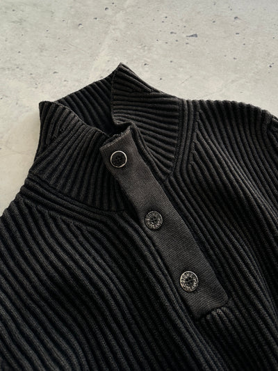 AW/11 Stone Island Chunky Ribbed Wool Knit Pullover Jumper (L)