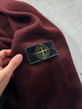 90's Stone Island Green Edge Chunky Wool Knit Jumper (L)