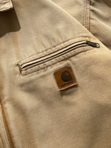 90's Carhartt duck canvas zip up work jacket (L)