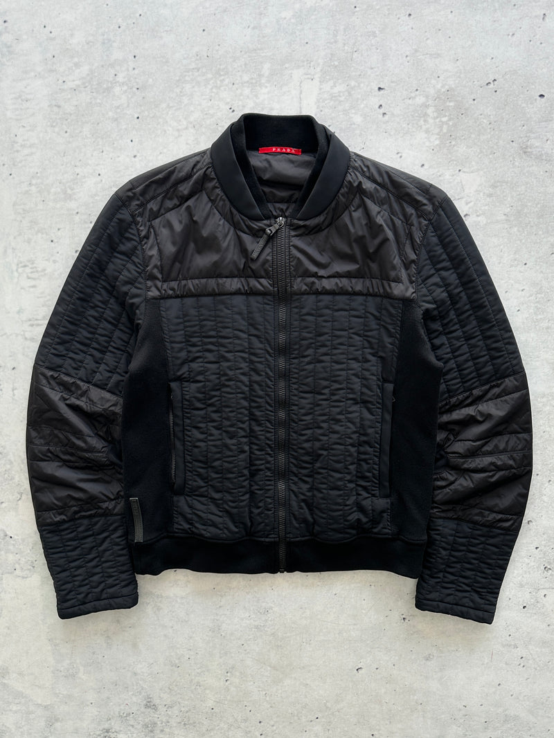 Prada Sport padded panelled Zip Up Bomber Jacket (S)