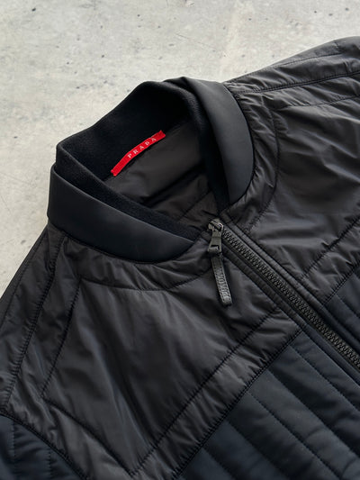 Prada Sport padded panelled Zip Up Bomber Jacket (S)