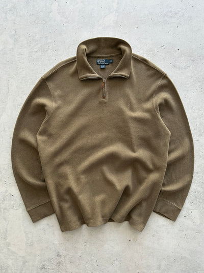 Ralph Lauren Ribbed 1/4 Zip Pullover Jumper (XXL)