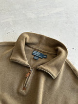 Ralph Lauren Ribbed 1/4 Zip Pullover Jumper (XXL)