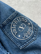 Vintage Valentino Jeans Blanket Lined Denim Duffle Coat (XL)