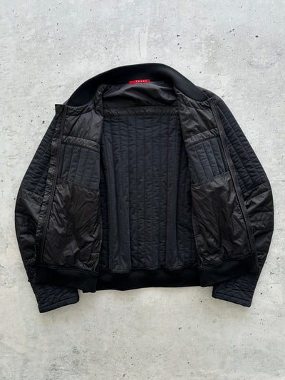 Prada Sport padded panelled Zip Up Bomber Jacket (S)