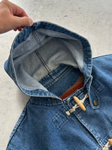 Vintage Valentino Jeans Blanket Lined Denim Duffle Coat (XL)