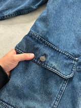 Vintage Valentino Jeans Blanket Lined Denim Duffle Coat (XL)