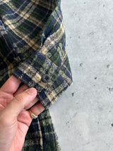 90's Wrangler Plaid Button Up Overshirt (L)