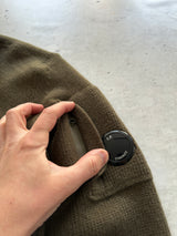 CP Company Wool Chunky Knit Zip Up Jumper (M)