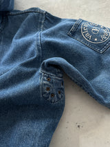 Vintage Valentino Jeans Blanket Lined Denim Duffle Coat (XL)