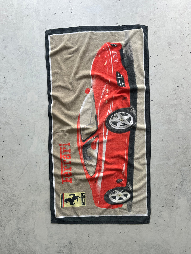 Vintage Ferrari Beach Towel (One Size)