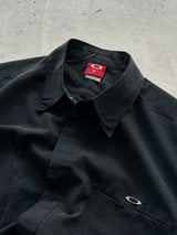 90's Oakley Metal Emblem brushed cotton Long Sleeve Shirt (L)