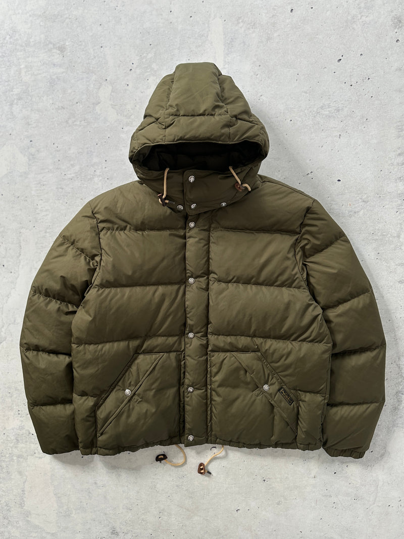 Ralph Lauren Baden Oilcloth Down Fill Puffer Jacket (XL)