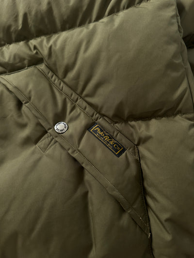 Ralph Lauren Baden Oilcloth Down Fill Puffer Jacket (XL)
