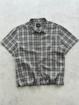 Stussy Embroidered Logo Plaid Shirt (L)