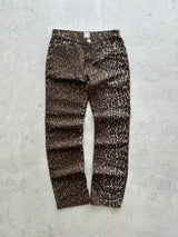 Vintage Cavalli Jeans Leopard Print Trousers (Women's W29)