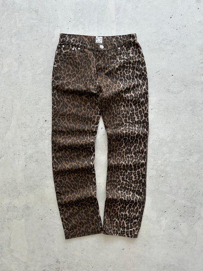 Vintage Cavalli Jeans Leopard Print Trousers (Women's W29)