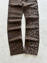 Vintage Cavalli Jeans Leopard Print Trousers (Women's W29)