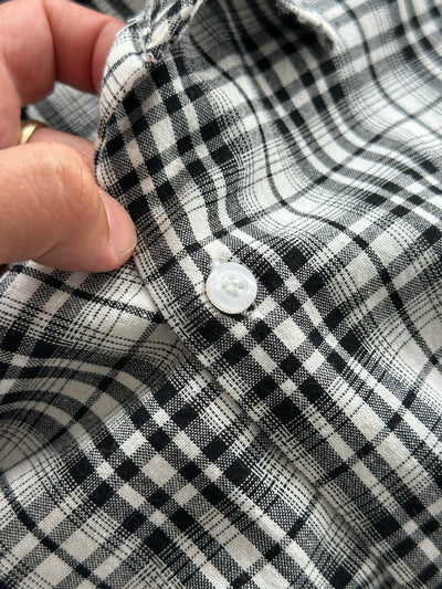Stussy Embroidered Logo Plaid Shirt (L)