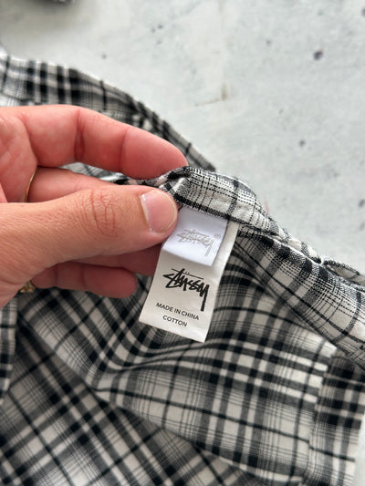 Stussy Embroidered Logo Plaid Shirt (L)