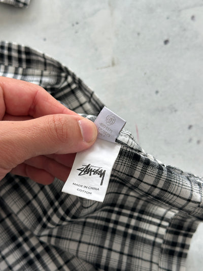 Stussy Embroidered Logo Plaid Shirt (L)