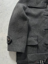 90's Burberry Nova Check Wool Duffle Coat (XL)
