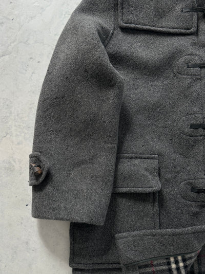 90's Burberry Nova Check Wool Duffle Coat (XL)