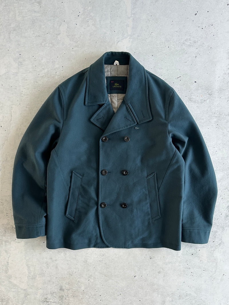 Lacoste Double Breasted Button Up Pea Coat (L)