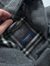 90's Burberry Nova Check Wool Duffle Coat (XL)