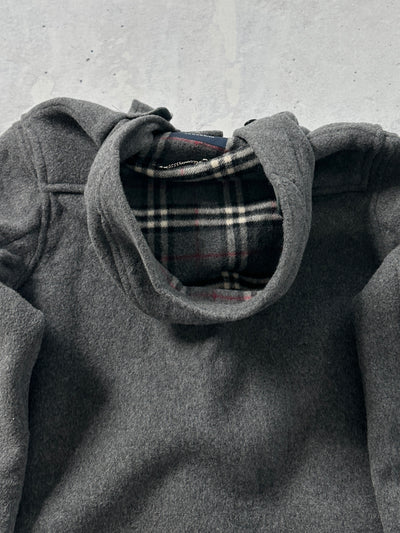 90's Burberry Nova Check Wool Duffle Coat (XL)