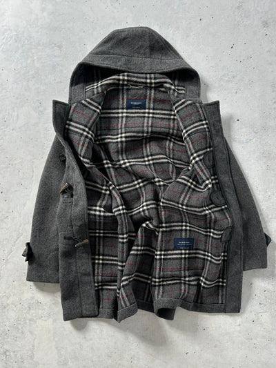 90's Burberry Nova Check Wool Duffle Coat (XL)