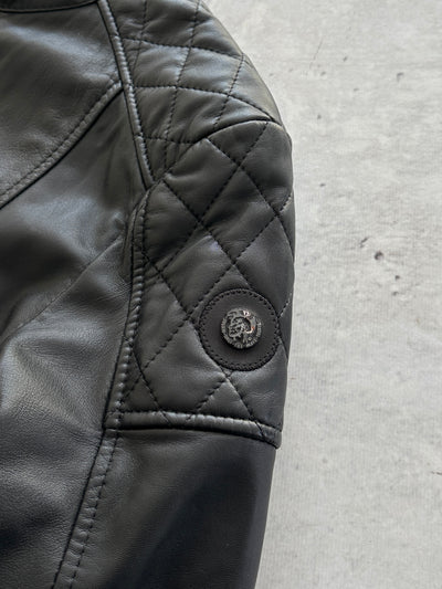 Diesel soft lamb Leather L-Martin 900 zip up Jacket (S)