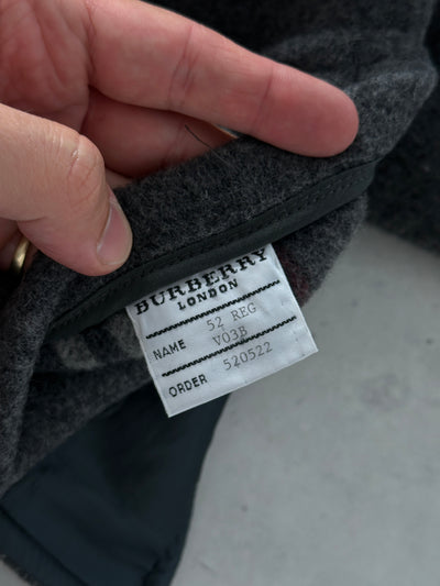 90's Burberry Nova Check Wool Duffle Coat (XL)