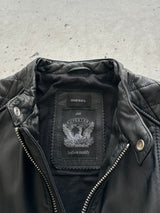 Diesel soft lamb Leather L-Martin 900 zip up Jacket (S)
