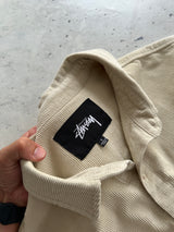 Stussy Embroidered Logo Heavyweight Corduroy Overshirt (M)