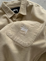 Stussy Embroidered Logo Heavyweight Corduroy Overshirt (M)