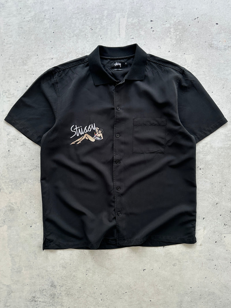 Stussy Garage Knit Collar Shirt (M)