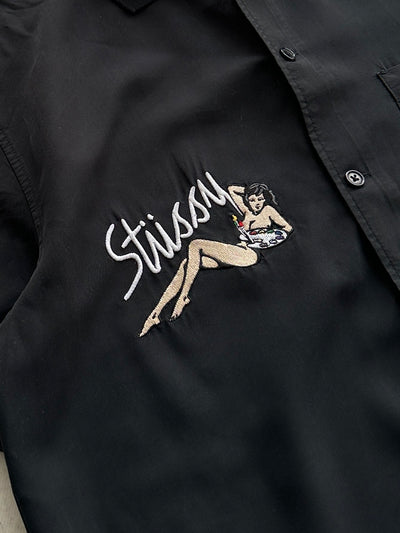 Stussy Garage Knit Collar Shirt (M)