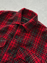 90's Valentino Jeans Wool Tartan Overshirt (XXL)