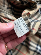 Vintage Burberry Nova Check Trench Coat / Mac (L)