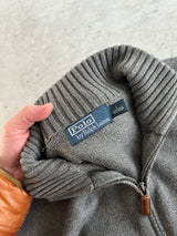 Ralph Lauren 1/4 Zip Knit Pullover Jumper (L)